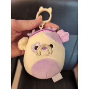 Squishmallows 3.5" Clip-On Valentines Danielle the Bulldog